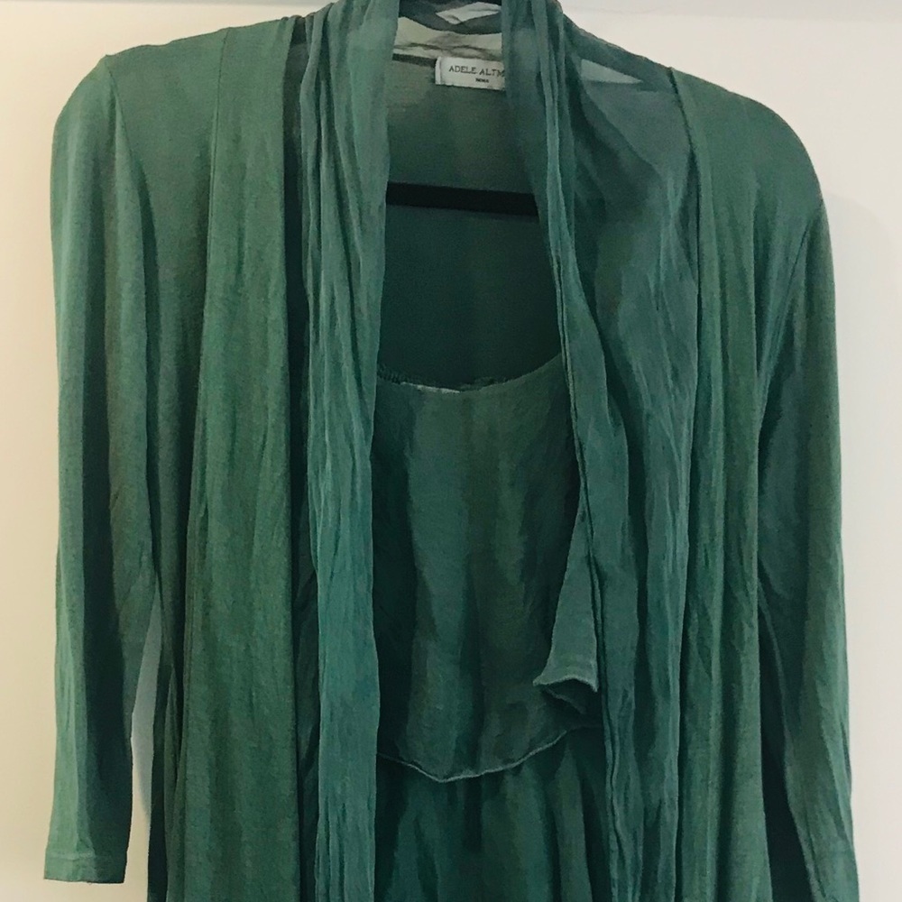 Adele Altman 2 pieces Dark Green women dress - Picture 1 of 7